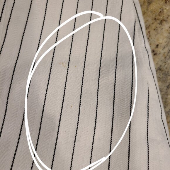 New! Lane Bryant Laney Wide Leg Crop Pants sz 14 White Pinstripes & Blazer Sz 18 - Picture 5 of 16